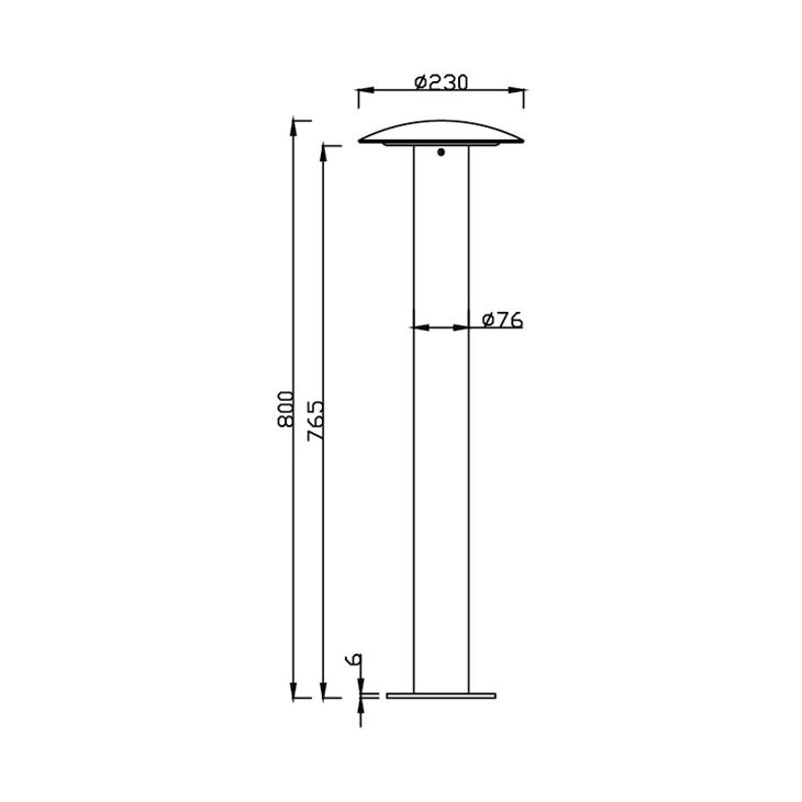 Led Bollard Light Lawn Lamp