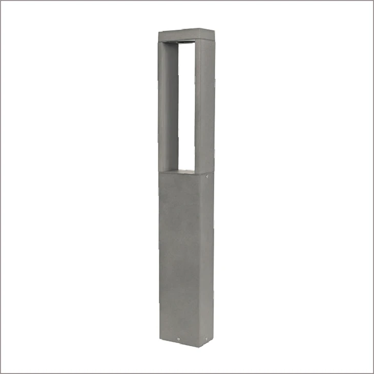 Lampu Taman Lanskap Lampu Taman Persegi Panjang Modern Tahan Air IP65 Luar Ruangan Lampu Bollard Led