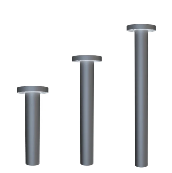 Cina Bollard Flat Top Luar Ruangan Dengan Lensa